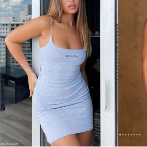 Public Sale 90’s Meshki Gray Mini Dress